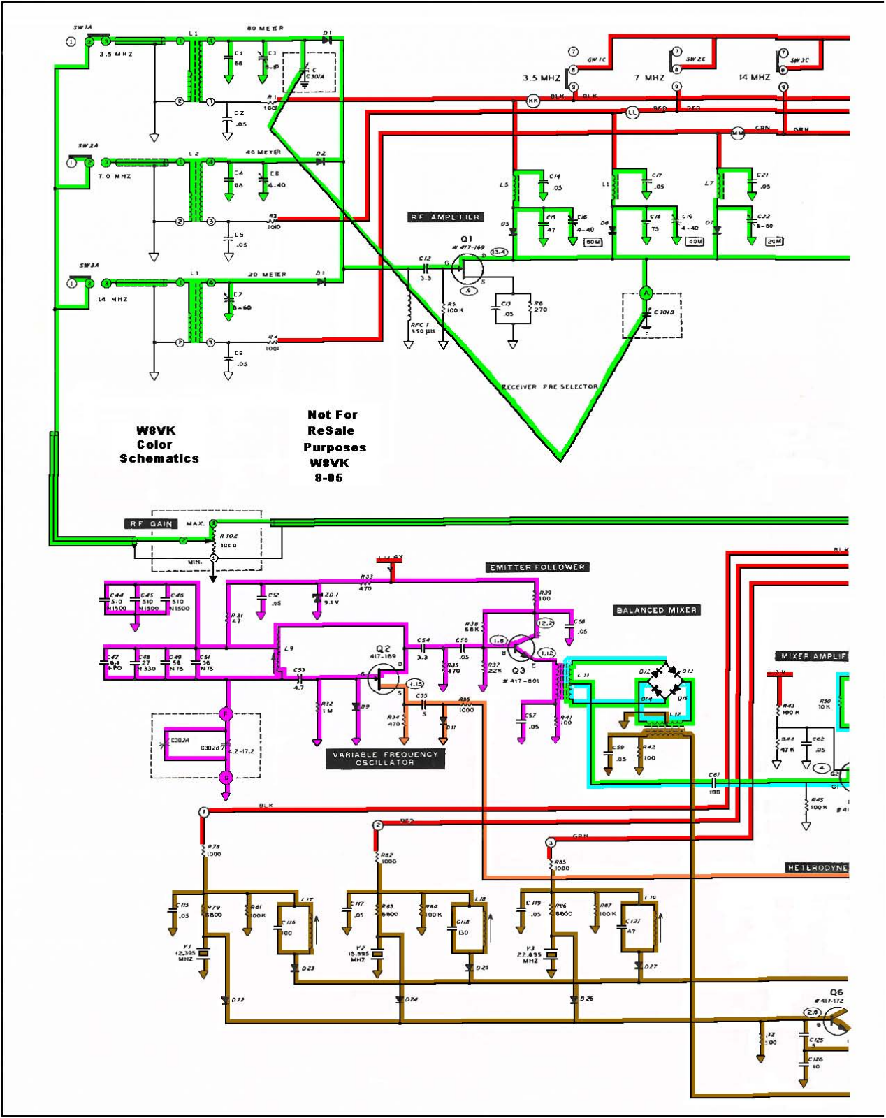 Heath Heathkit HW-8 Schematic Diagram