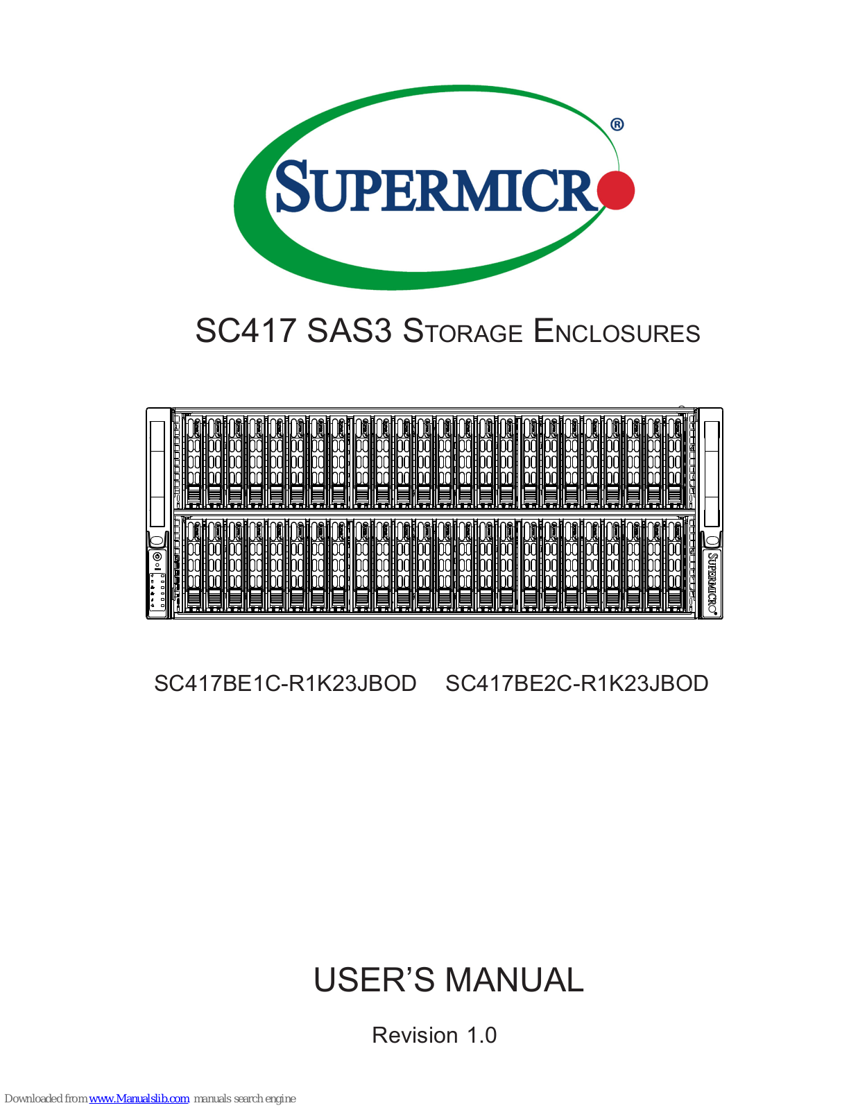 Supermicro SC417BE1C-R1K23JBOD, SC417BE2C-R1K23JBOD User Manual