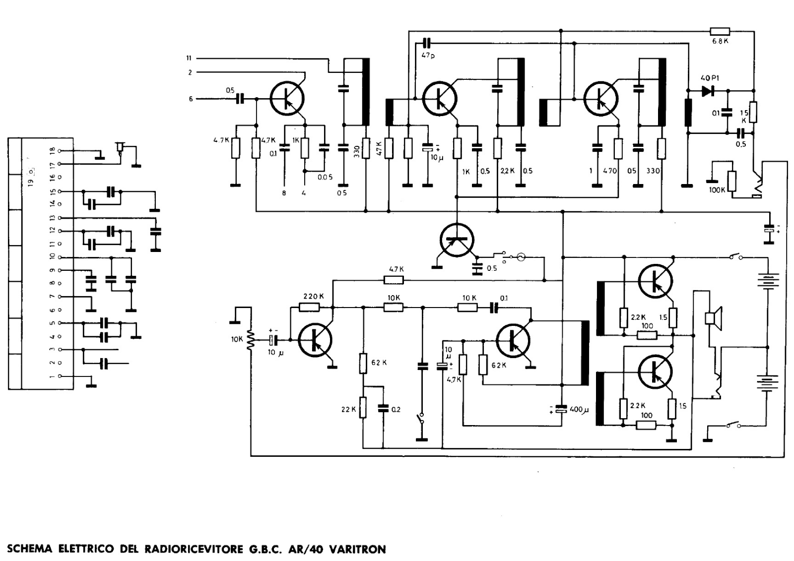 GBC ar 40 schematic