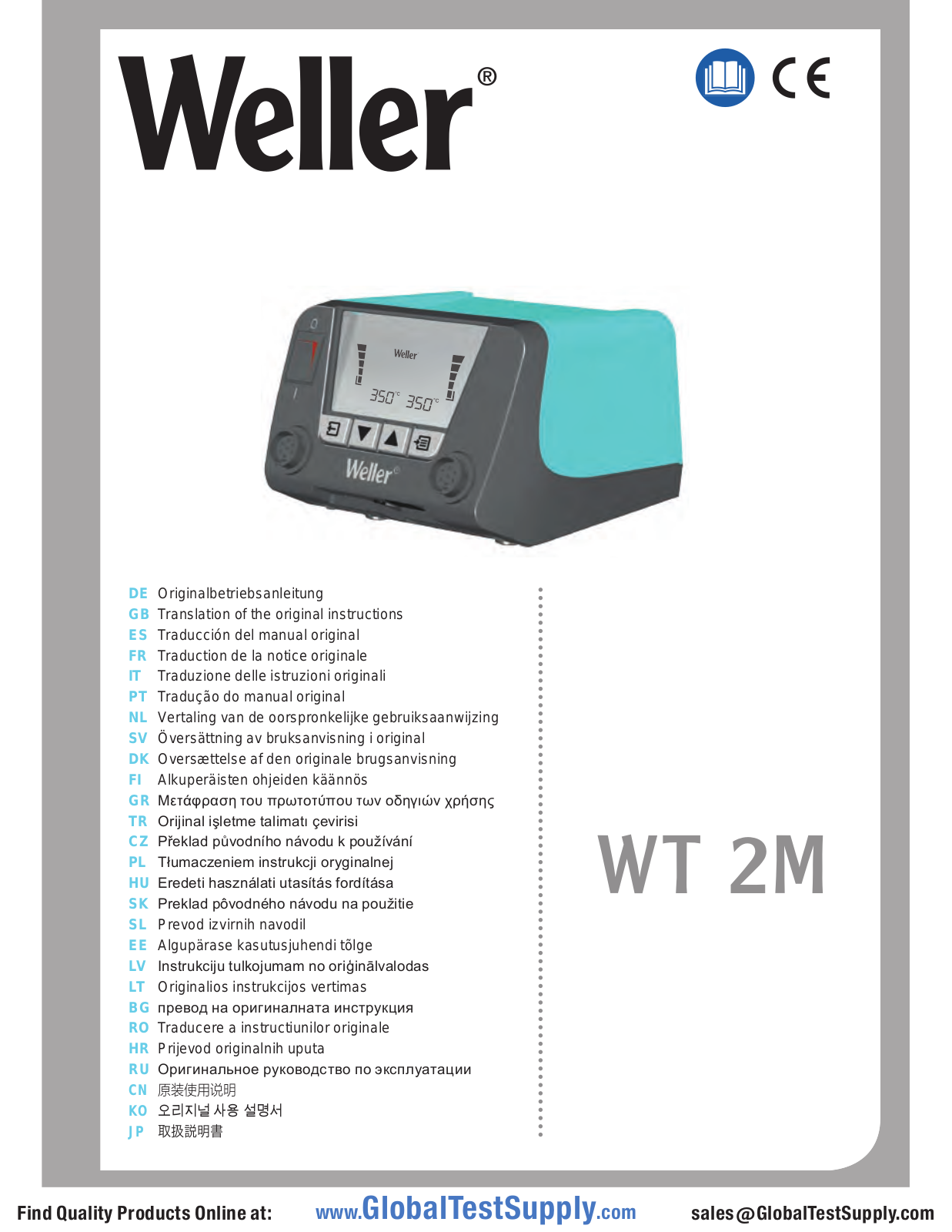 Weller WT2021MS User manual - ManualMachine.com