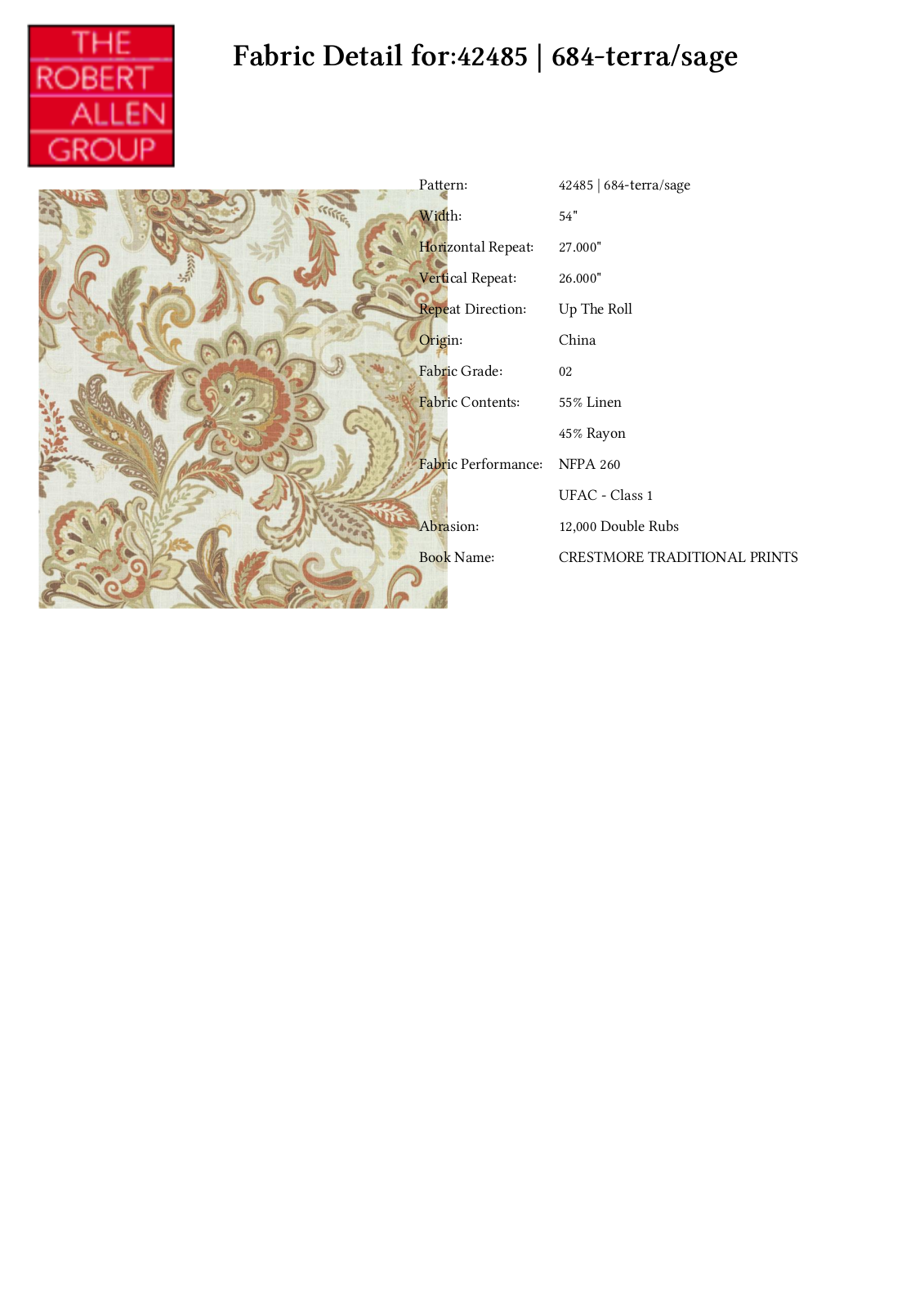 Duralee CRAL4756 Specifications - ManualMachine.com