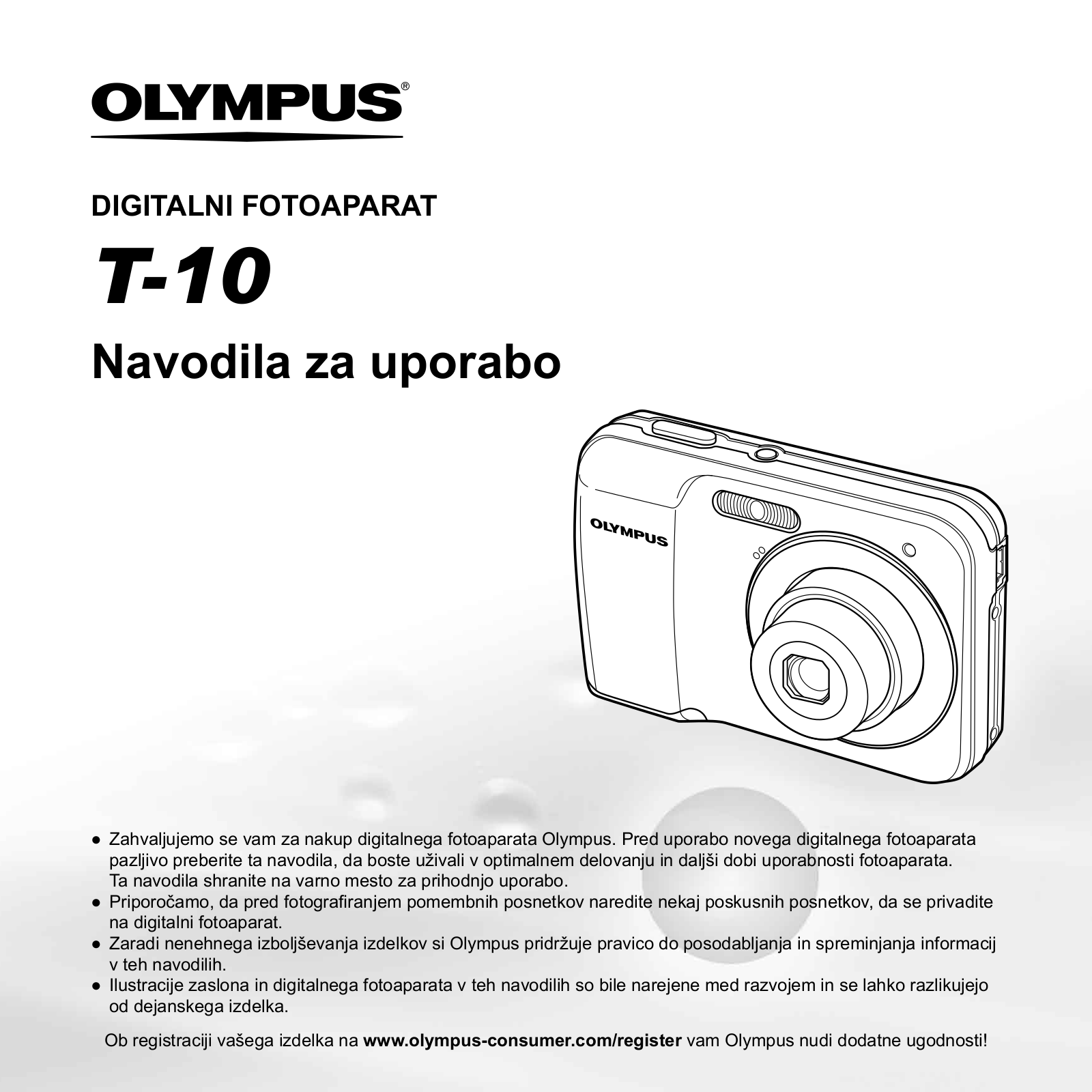 OLYMPUS T-10 User Manual