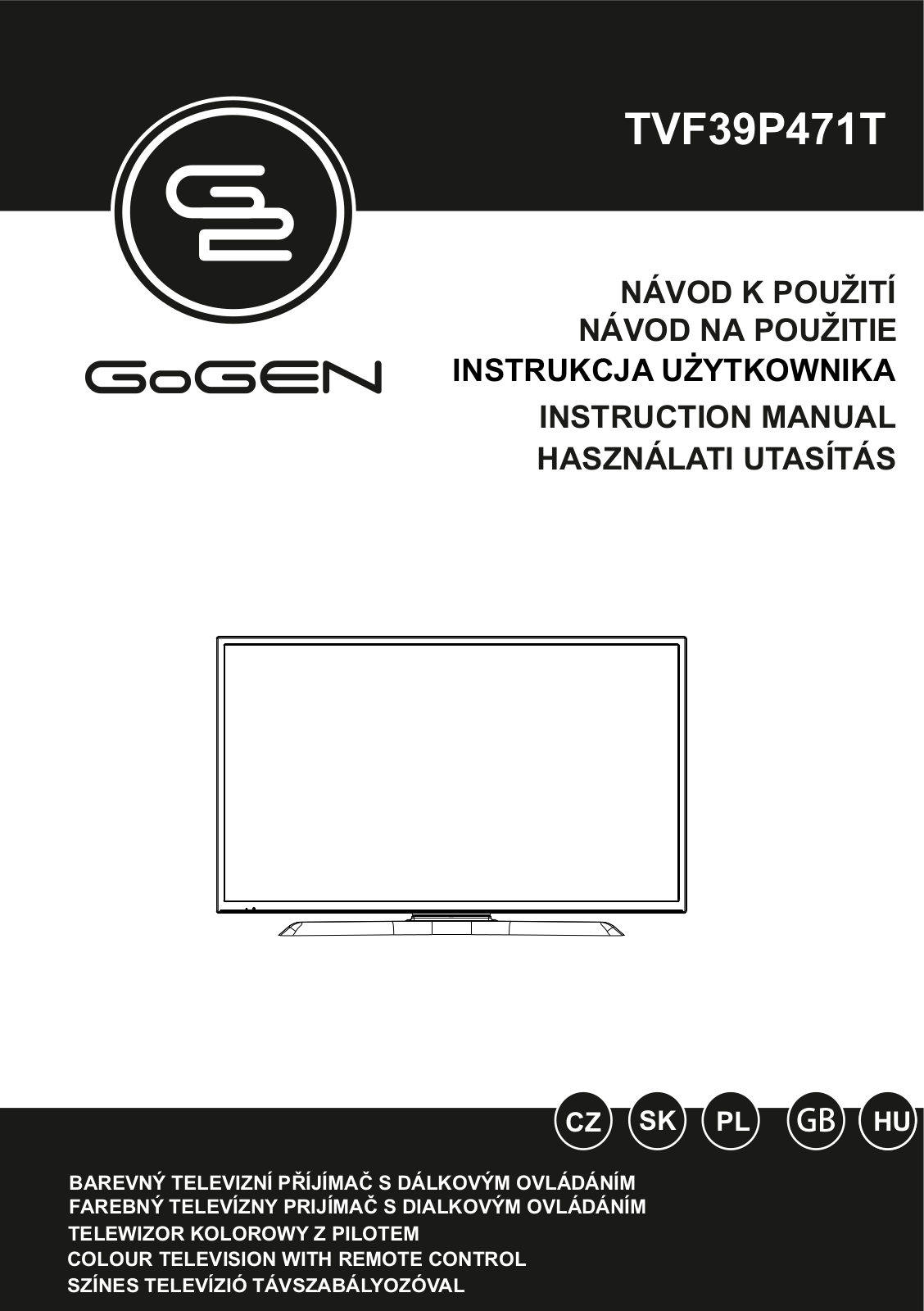 GoGEN TVF 39P471T User Manual