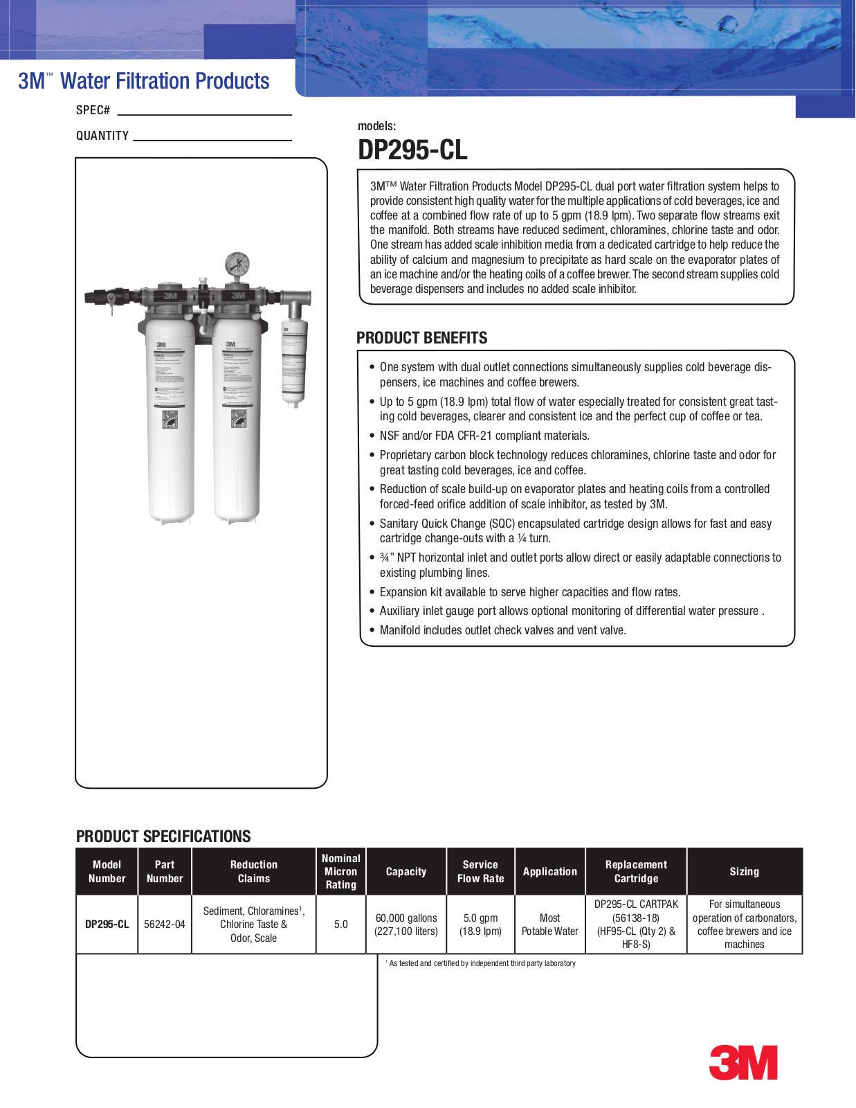 3M DP295-CL User Manual