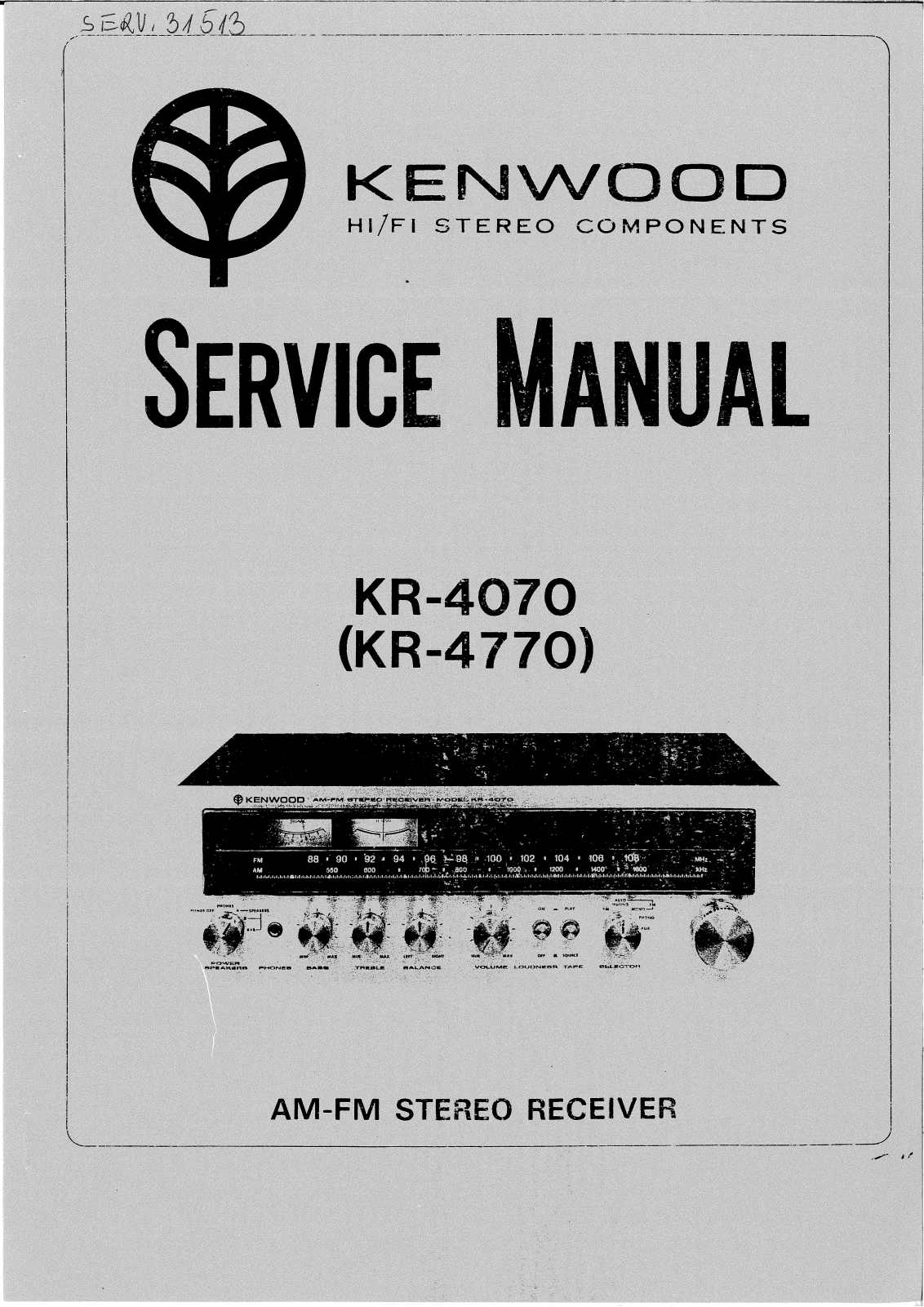Sony KR 4070, KR 4770 Service Manual