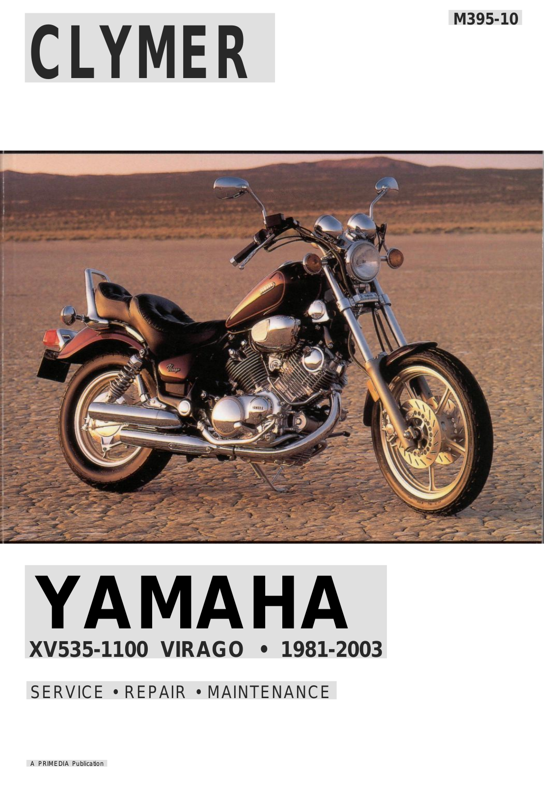 YAMAHA XV535-1100 VIRAGO 1981-2003 SERVICE MANUALS