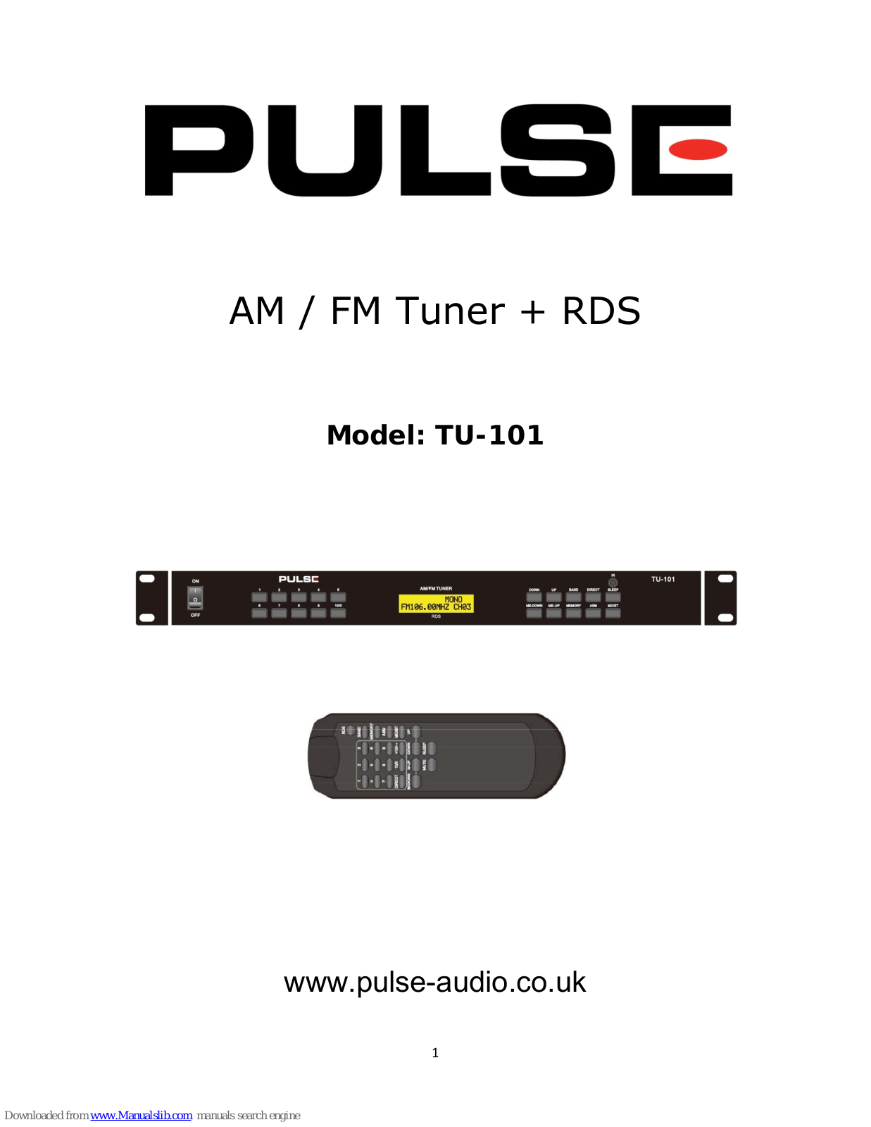 Pulse TU-101 User Manual