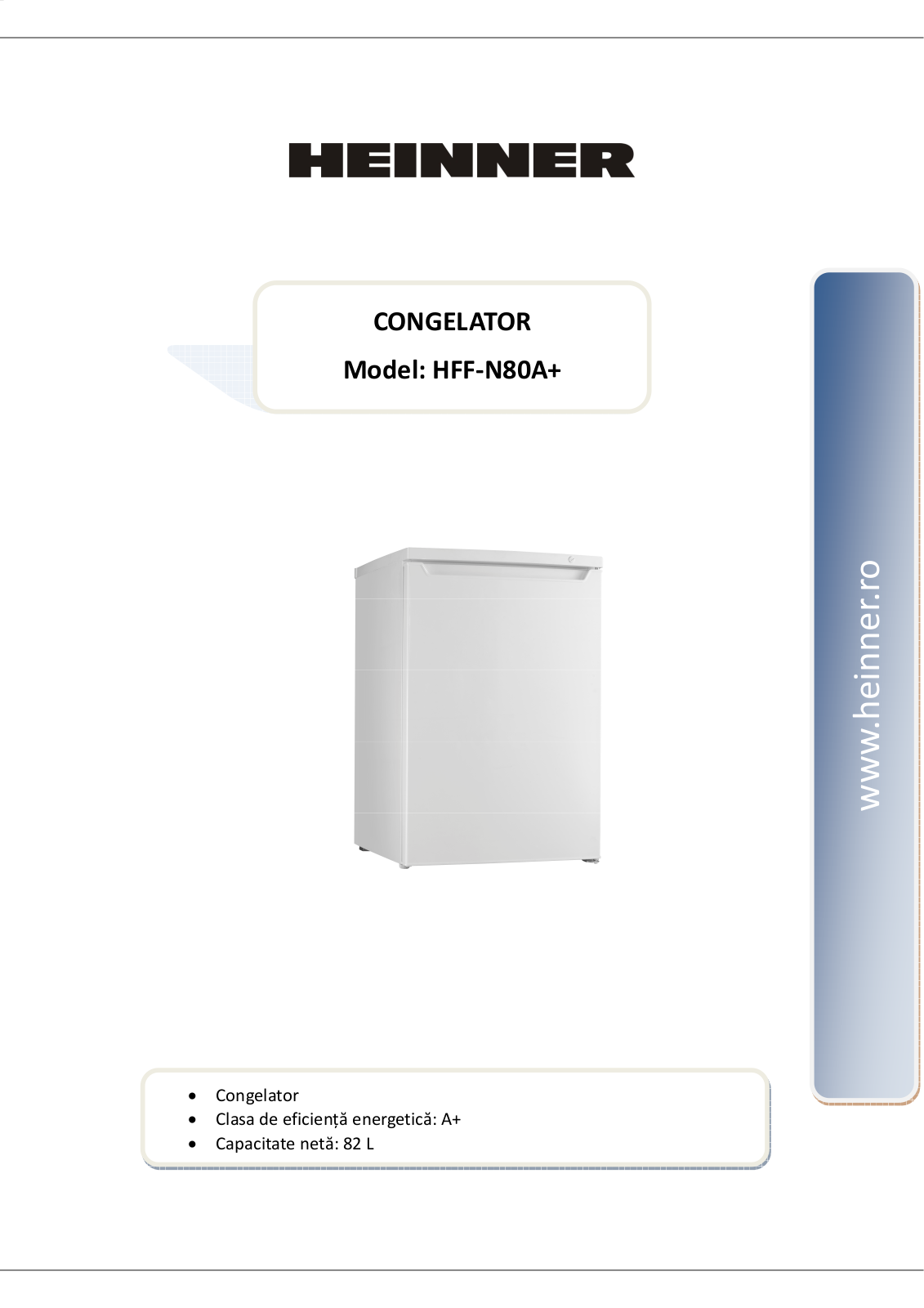 Heinner HFF-N80A+ User guide - ManualMachine.com