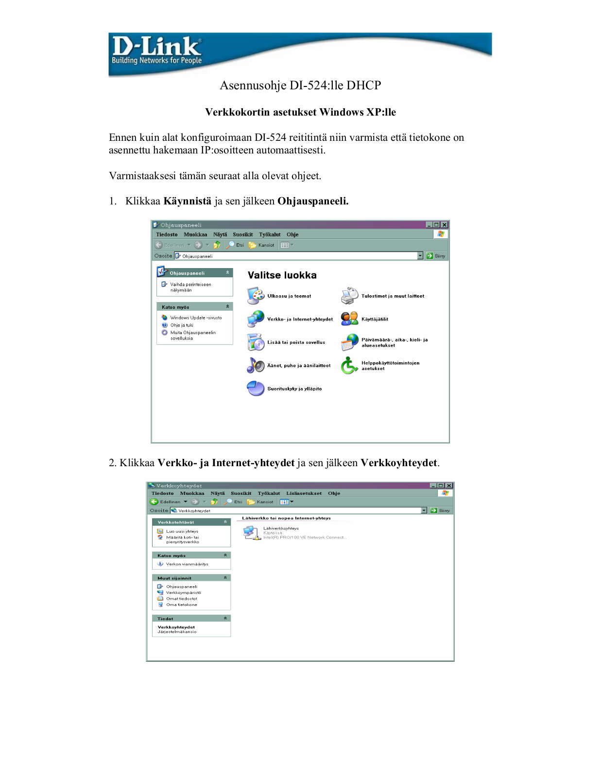 D-link DI-524 software Manual