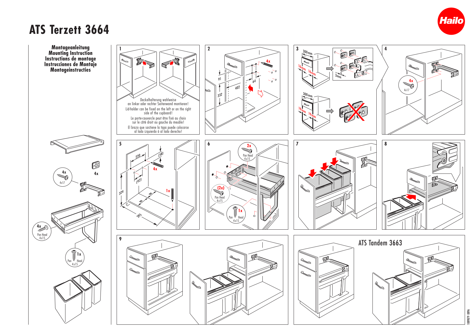 Hailo 3663101 assembly Instructions