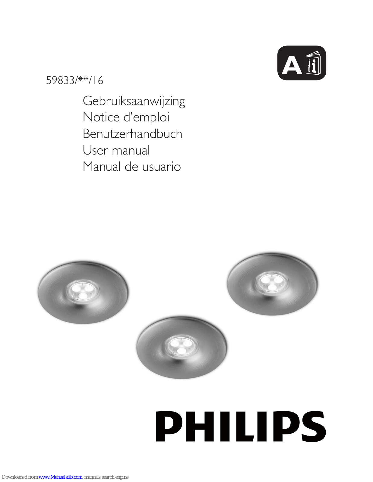 Philips 59833-31-16, 59833-48-16, 59833/**/16 User Manual