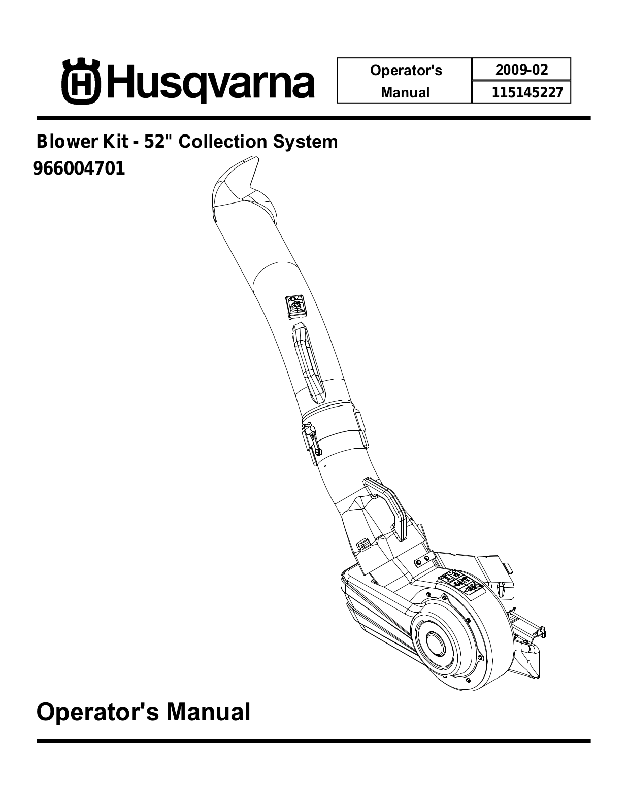 Husqvarna 966004701 User Manual