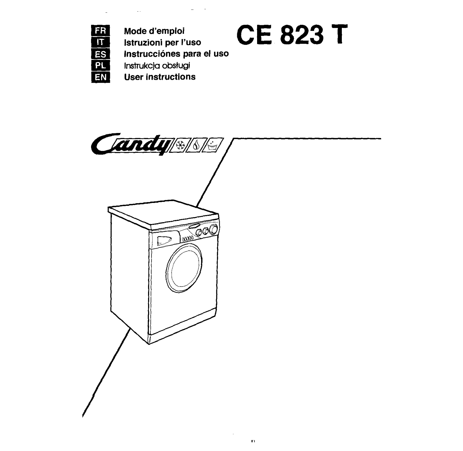 Candy CE 823 T Manual
