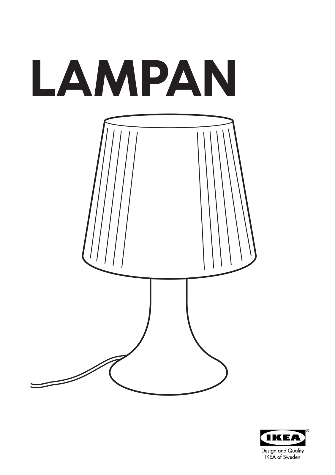 IKEA LAMPAN User Manual