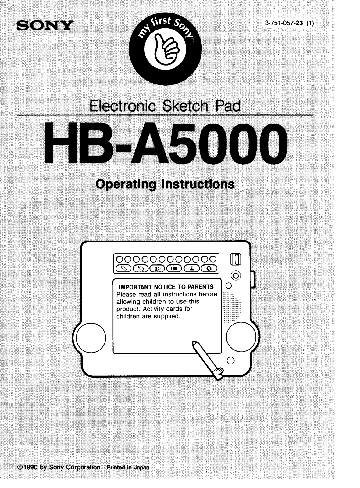 Sony HBA5000 Operating Manual