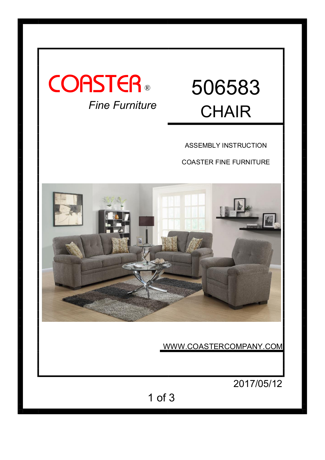 Coaster 506583 Assembly Guide - ManualMachine.com