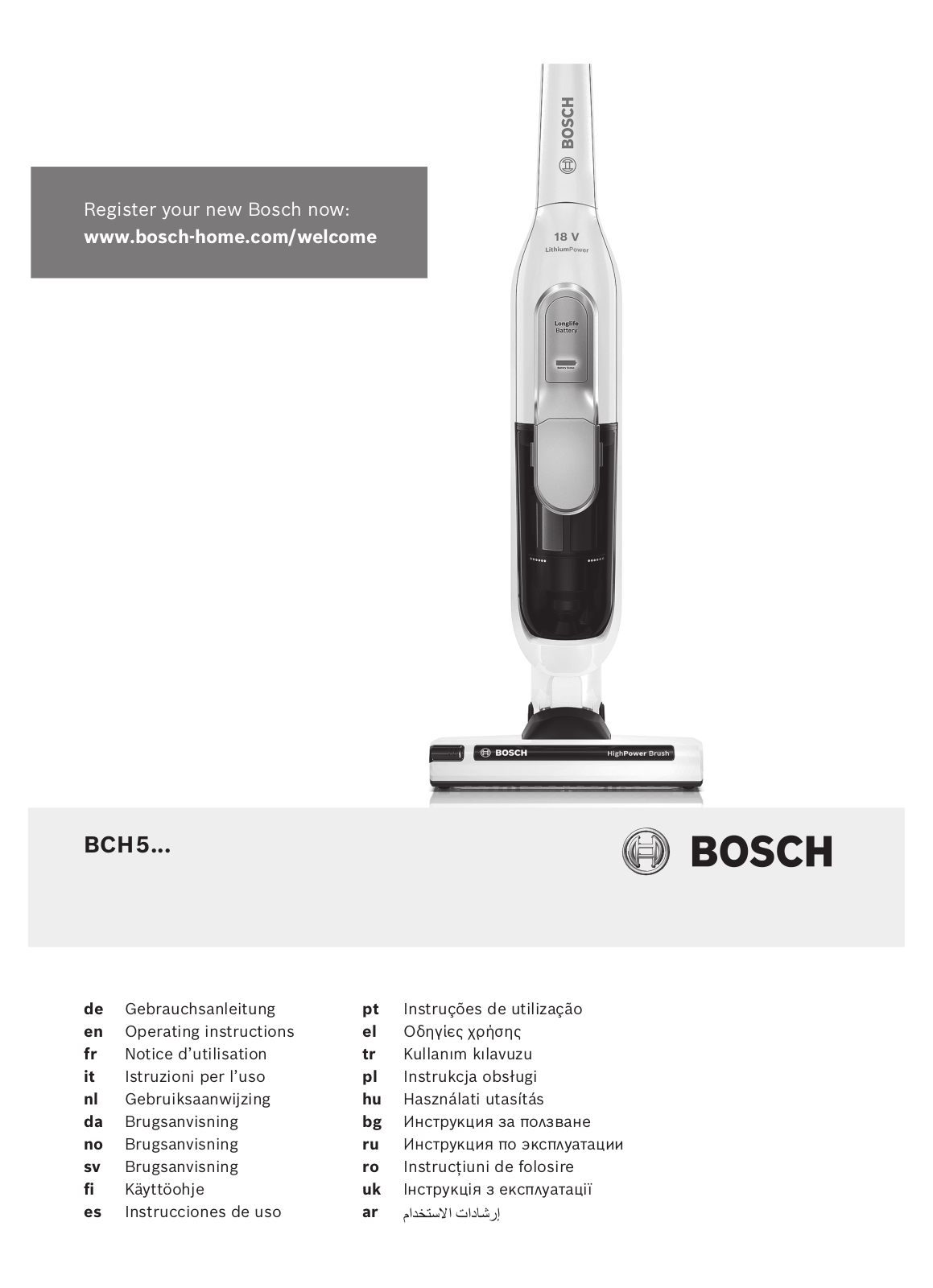 Bosch BCH51840 PABL User Manual