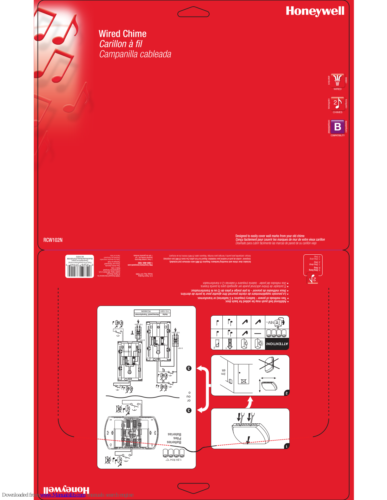 Honeywell RCW102N Owner's Manual