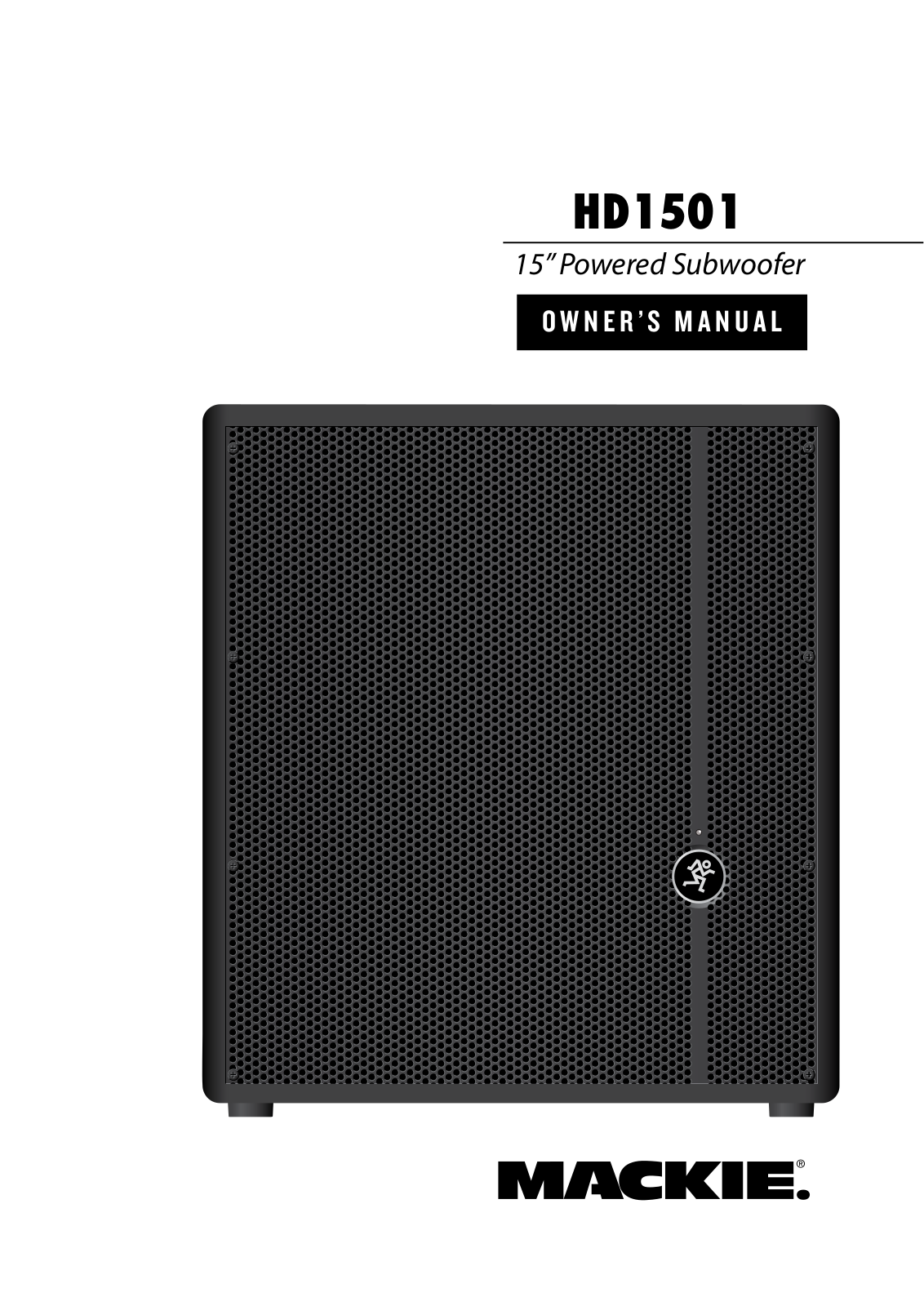 Mackie HD1501 User Manual