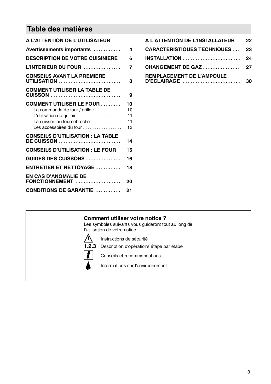 Arthur martin G6712CCW1, G6712CCM1 User Manual