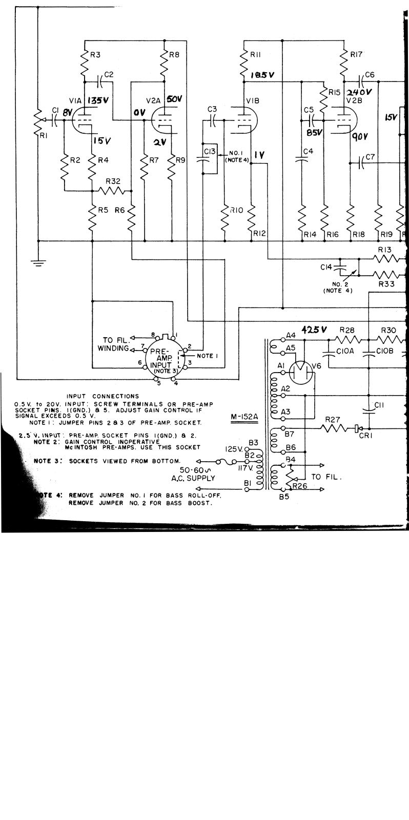 McIntosh A-116 Schematic