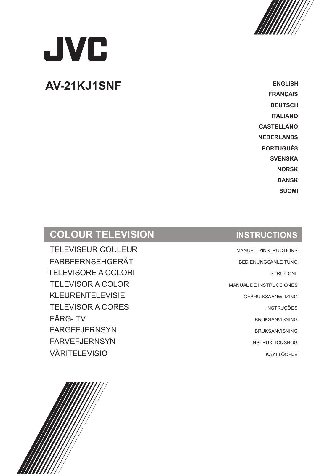 JVC AV-21KJ1SNF User Manual