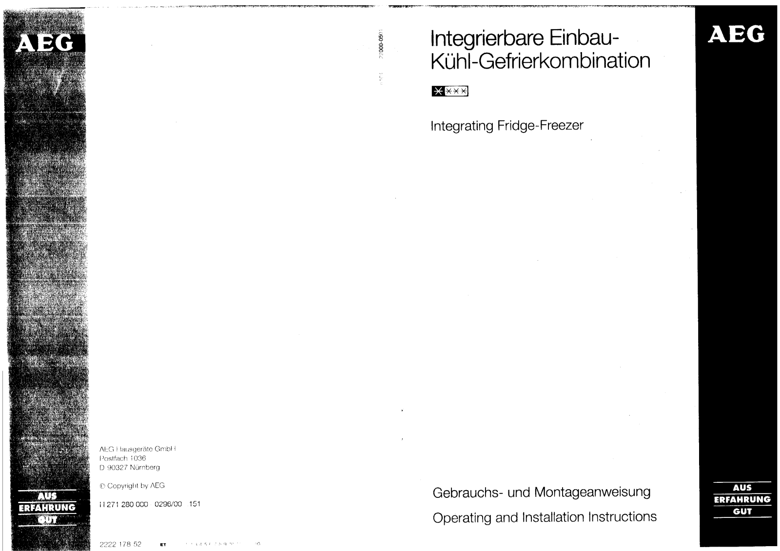 AEG-Electrolux SANTO2730-1I User Manual