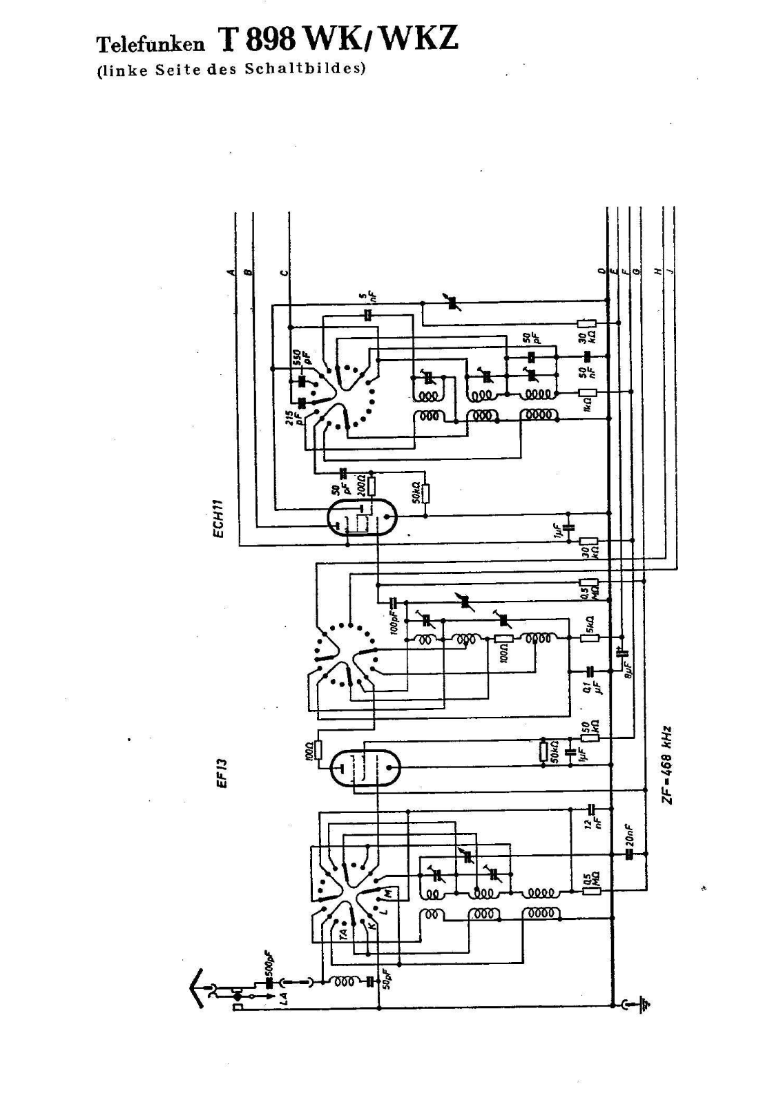 Telefunken T 898 WK, T 898 WKZ Schematic - ManualMachine.com