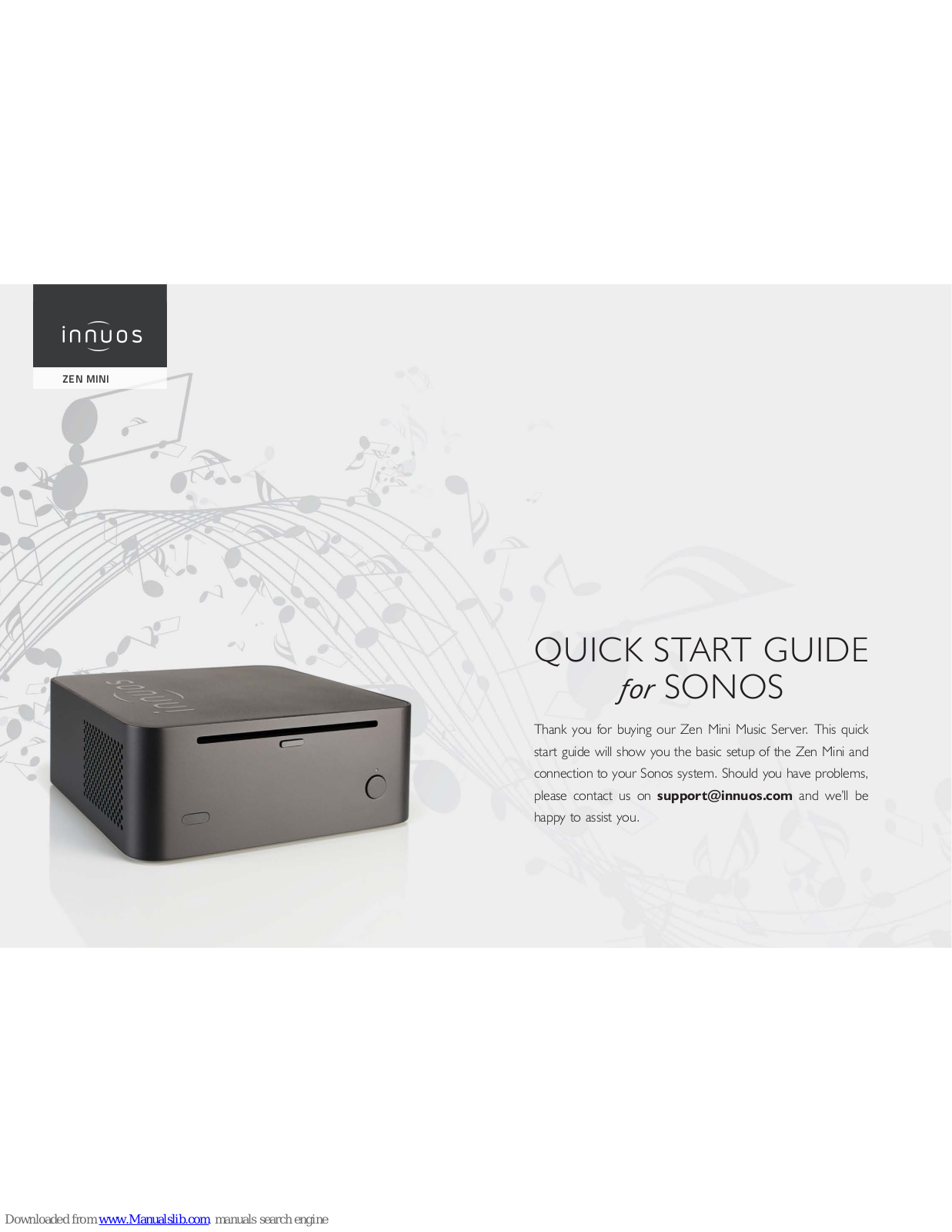 innuos Zen Mini Quick Start Manual - ManualMachine.com