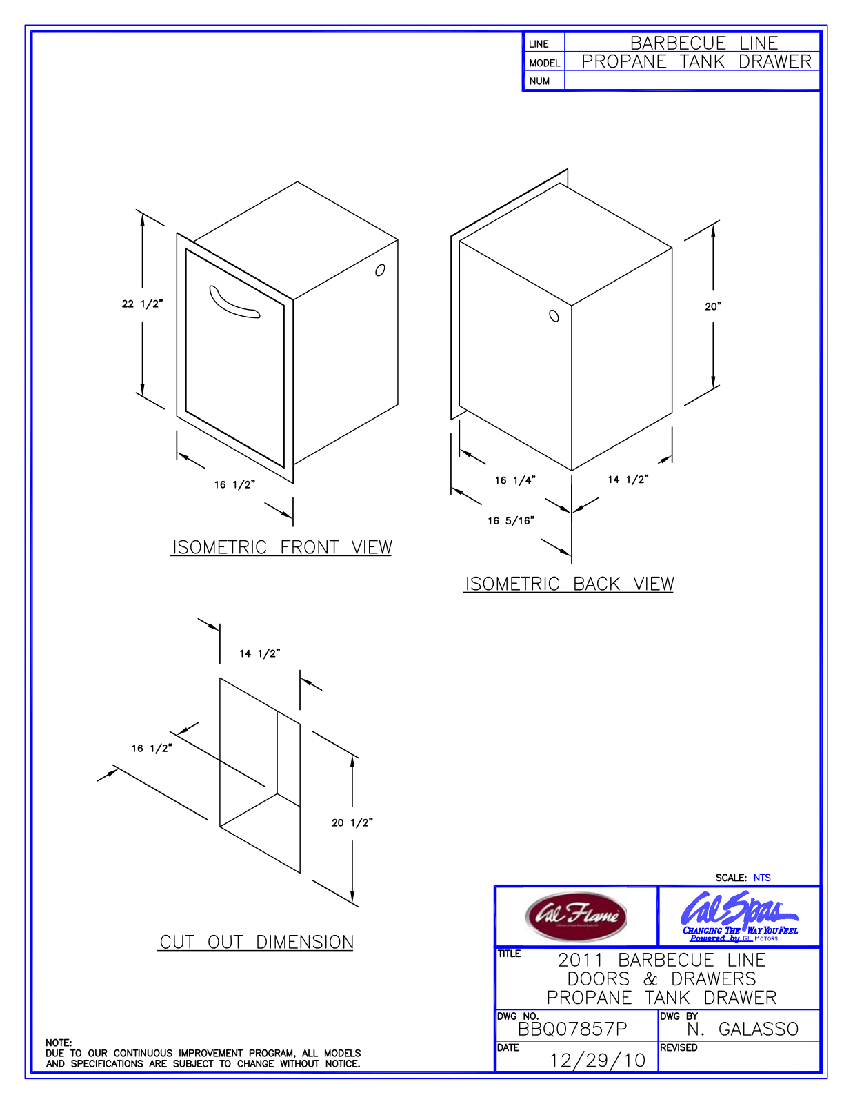 Cal Flame BBQ07857P Diagram