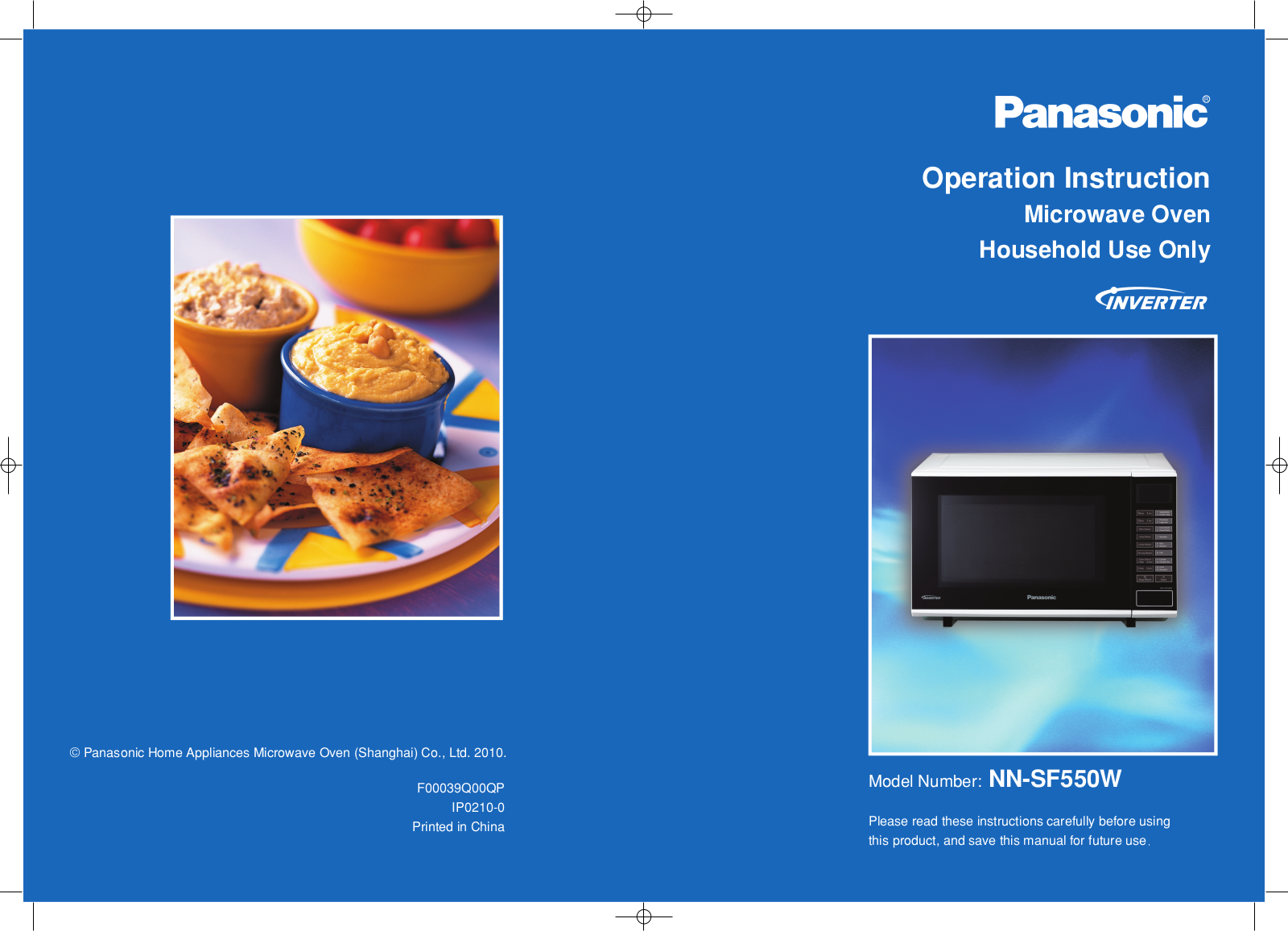 Panasonic NNSF550W Operating Instructions