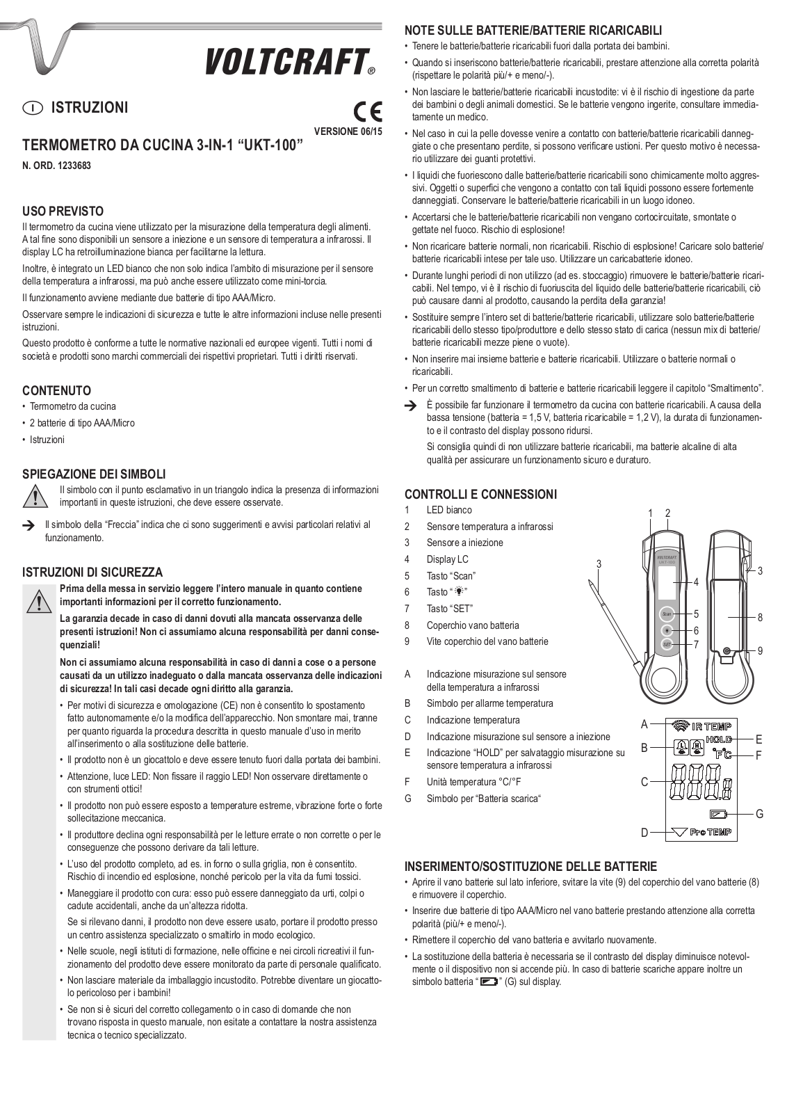 VOLTCRAFT UKT-100 User guide