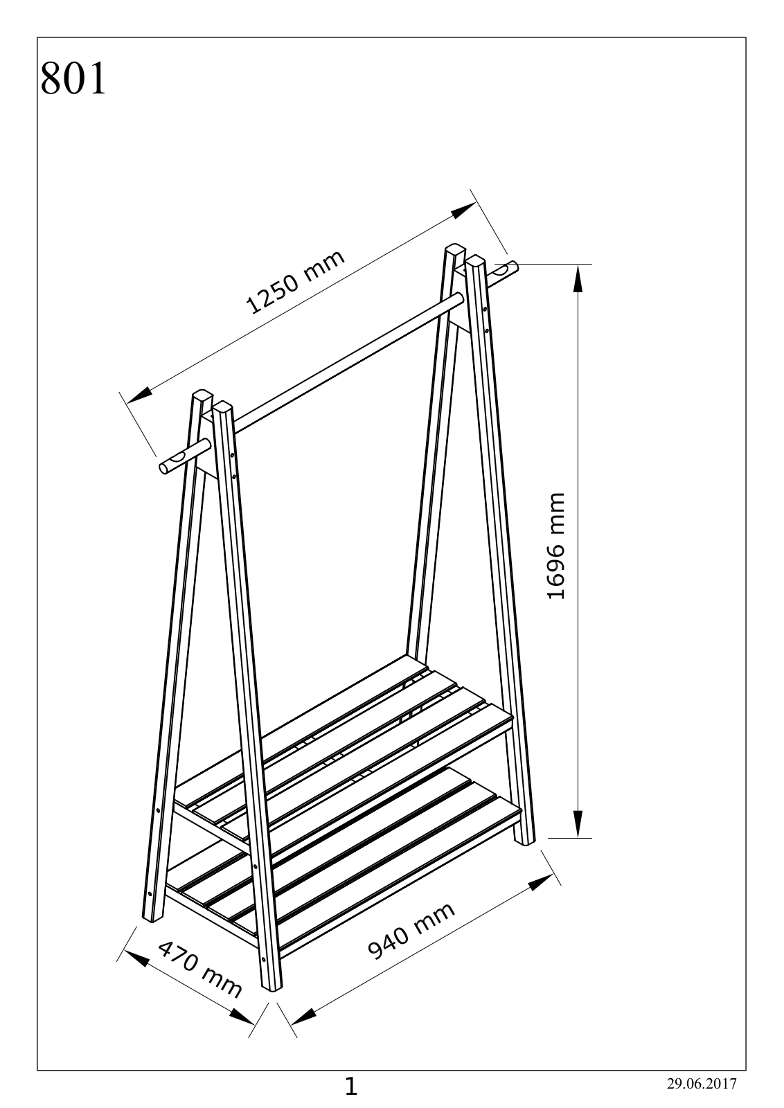 Home affaire Ward Assembly instructions