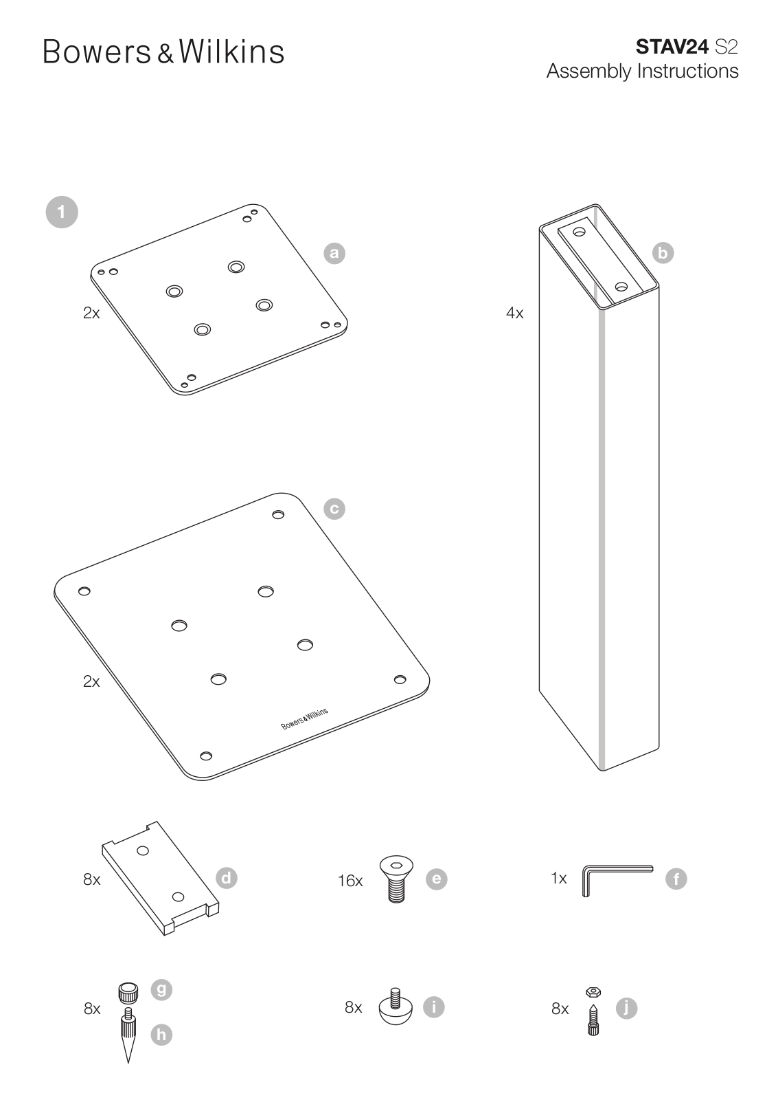 Bowers & Wilkins STAV24 S2 User Manual