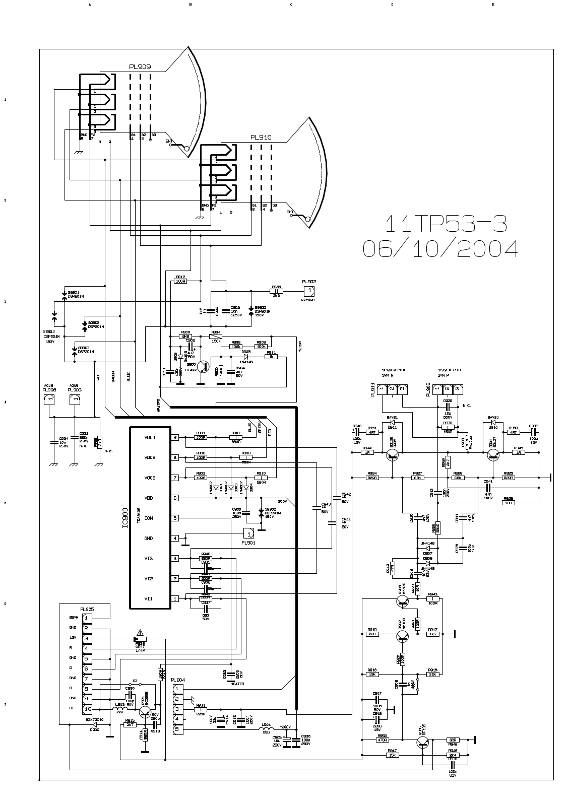 Vestel 11TP53-3 schematic