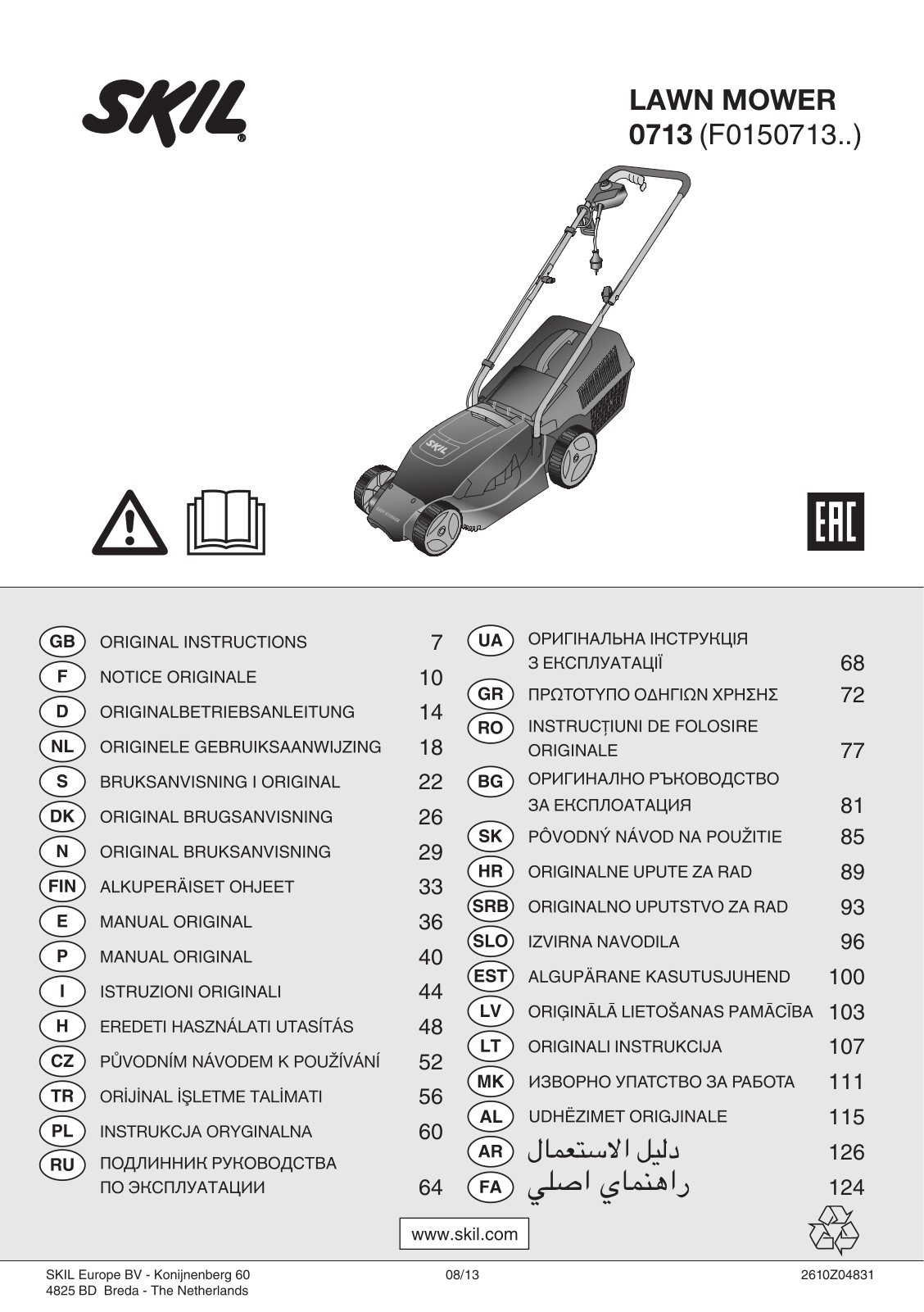 SKIL 0713 User guide