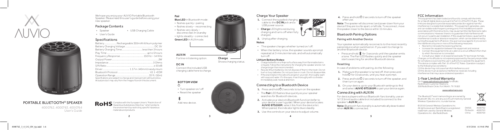 Great Power Innovation And Technology Enterprise BTS200M User Manual