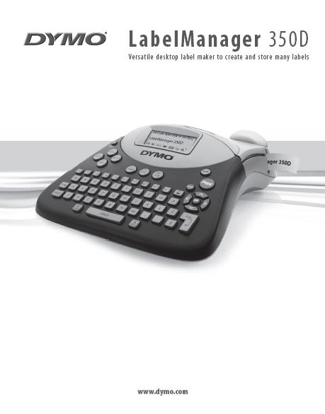 DYMO LabelMANAGER 350 User Manual