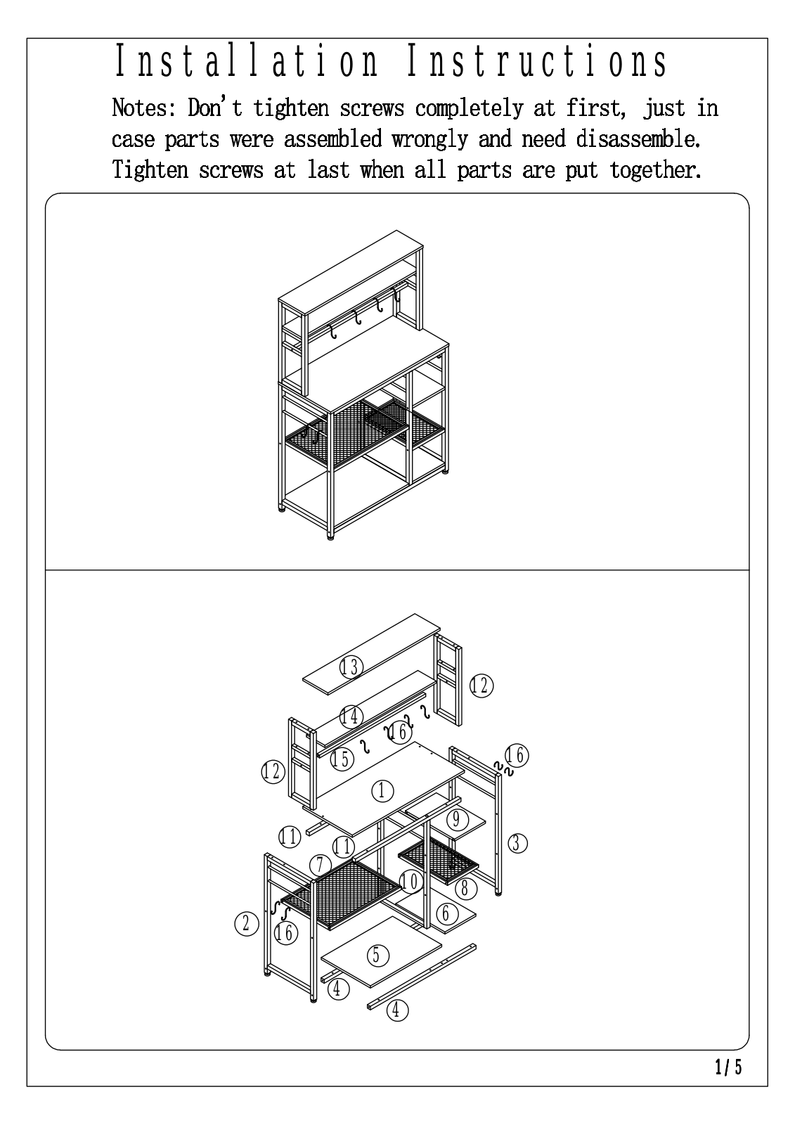 Prep & Savour W005303713 Installation & Assembly - ManualMachine.com