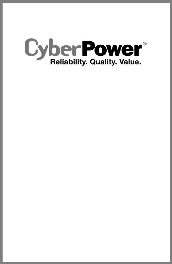 Cyberpower BU-600E User Manual