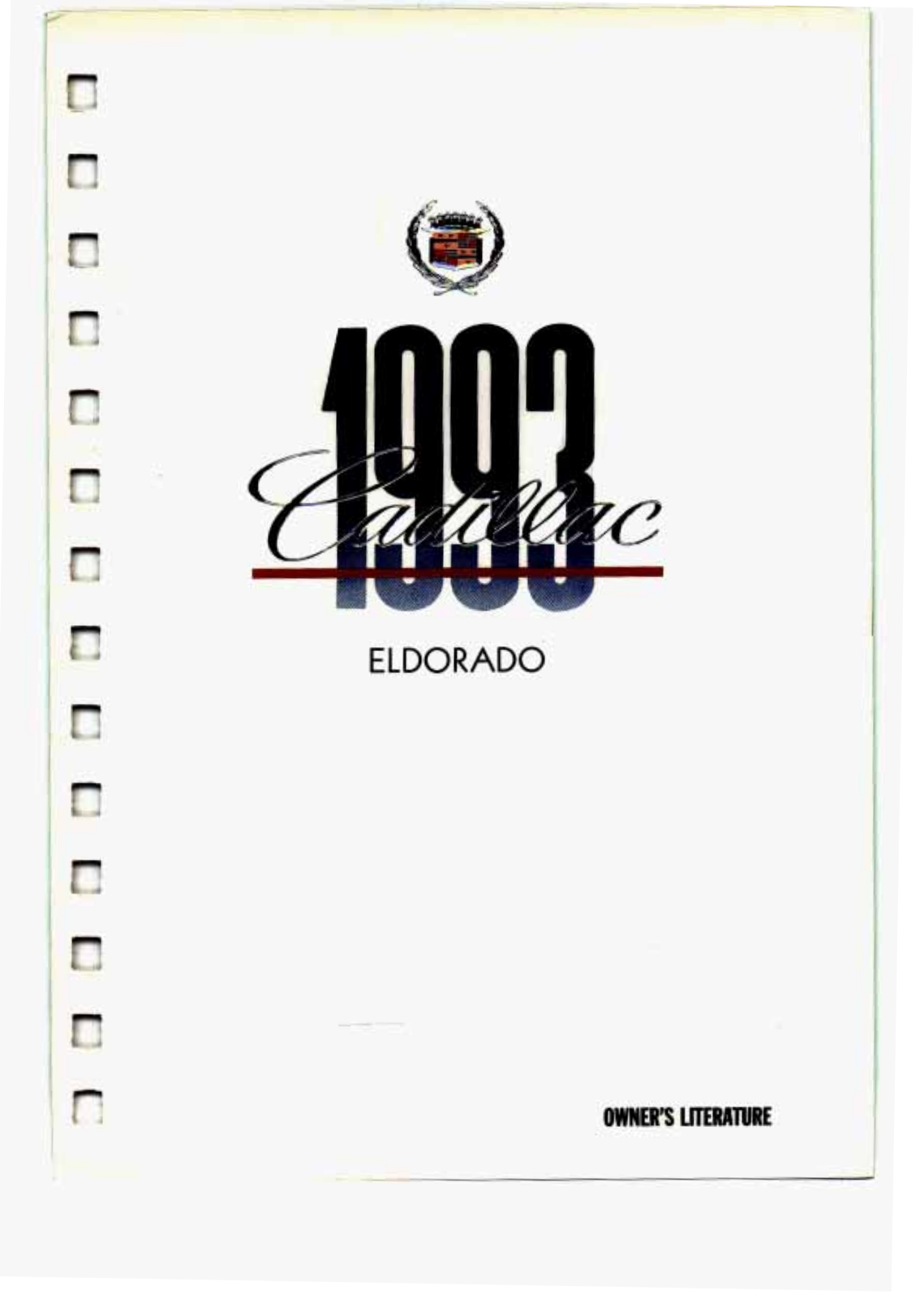 Cadillac ELDORADO 1993 User Manual