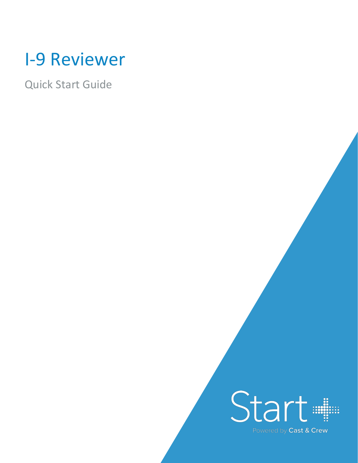 cast & crew I-9 User manual - ManualMachine.com