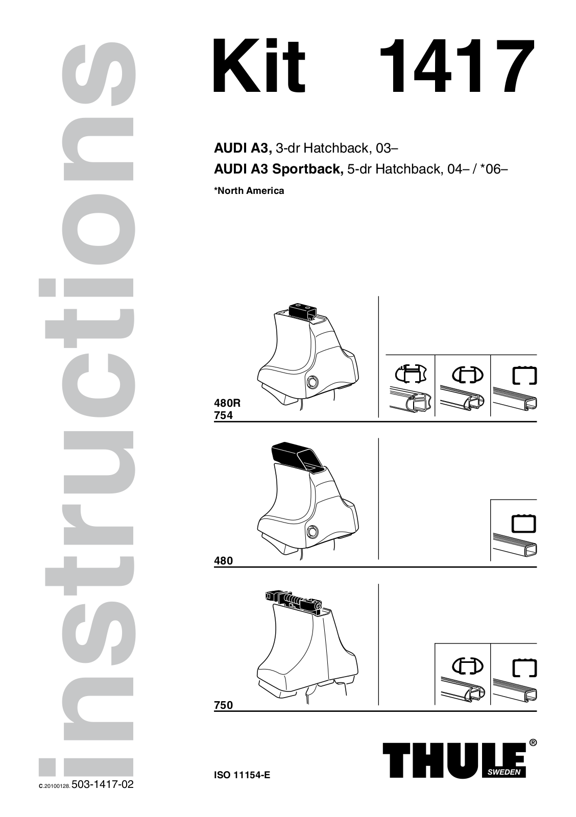 Thule 1417 Instructions Manual - ManualMachine.com