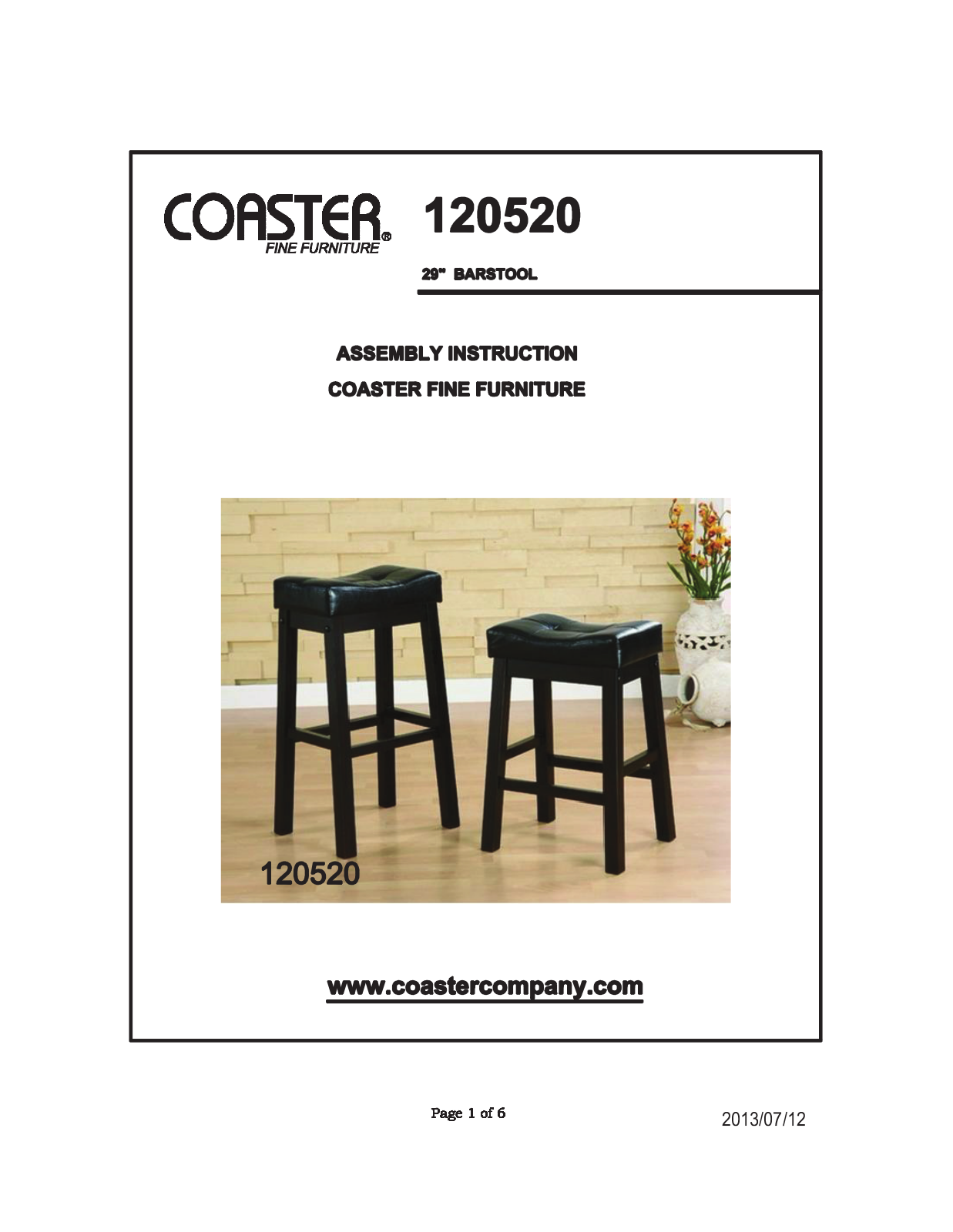 Coaster 120520 User Manual