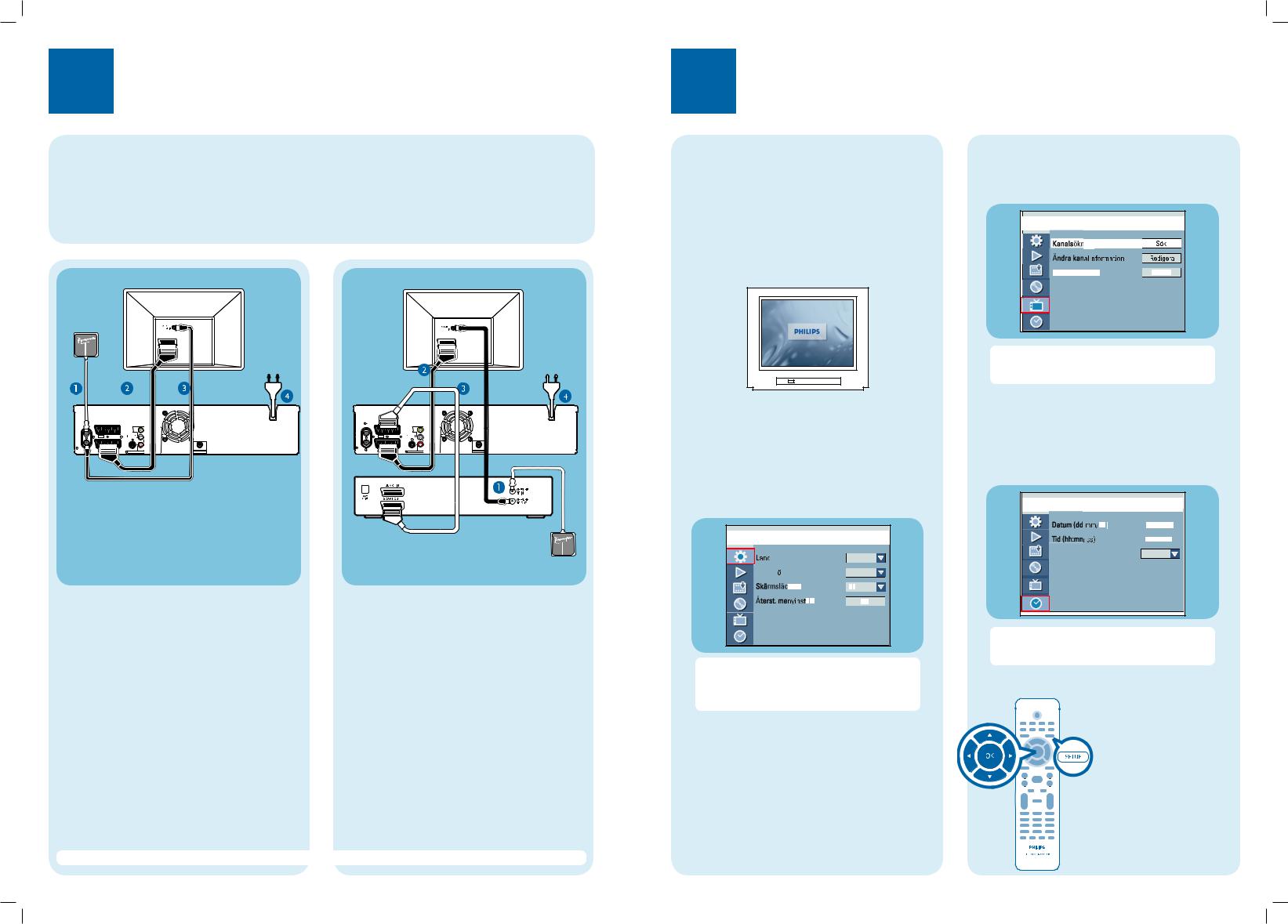 Philips DVDR3430V, DVDR3432V Getting Started Guide