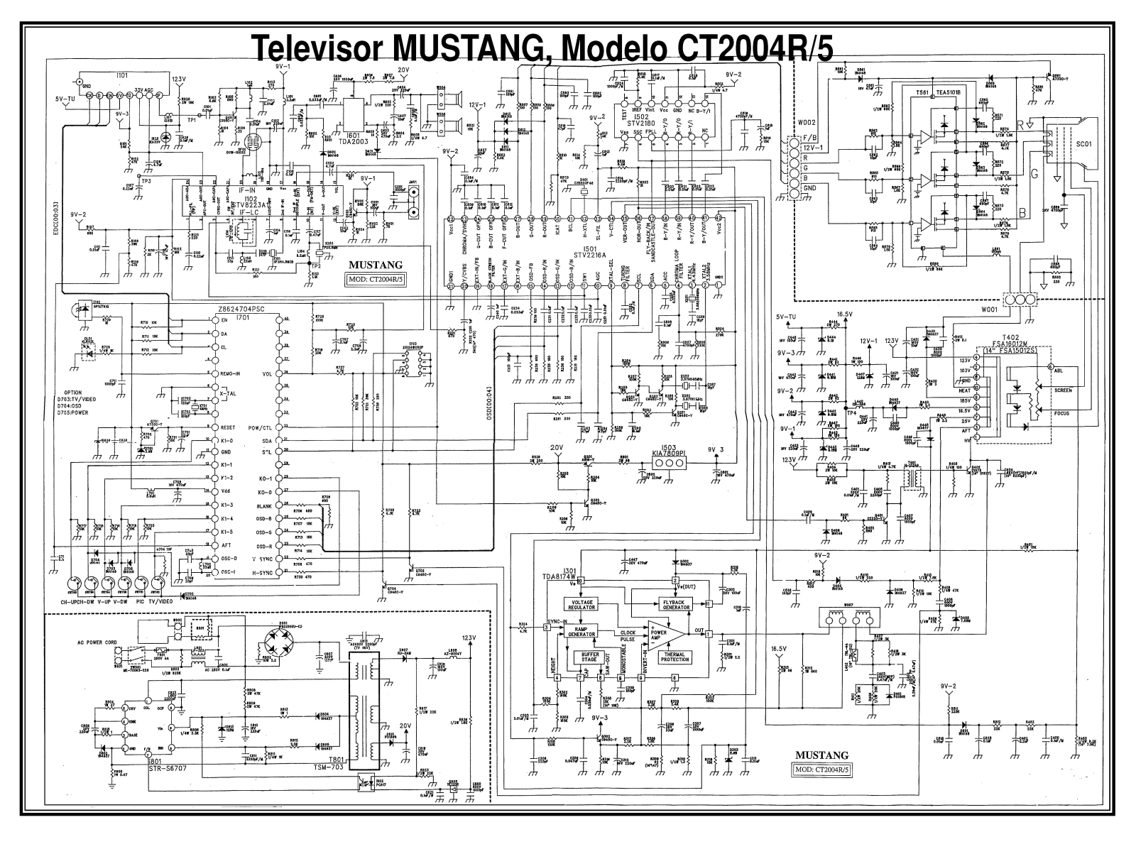 Crown Mustang CT-2004R/5 Schematic