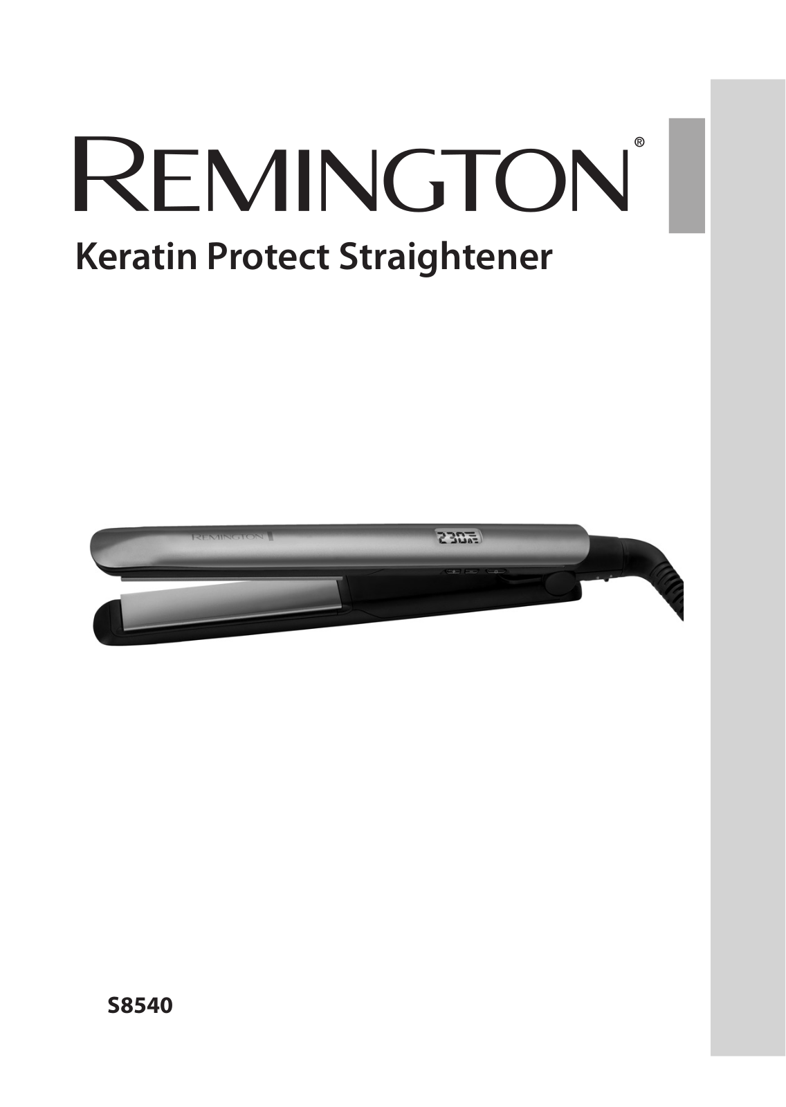 Remington S8540 User Manual