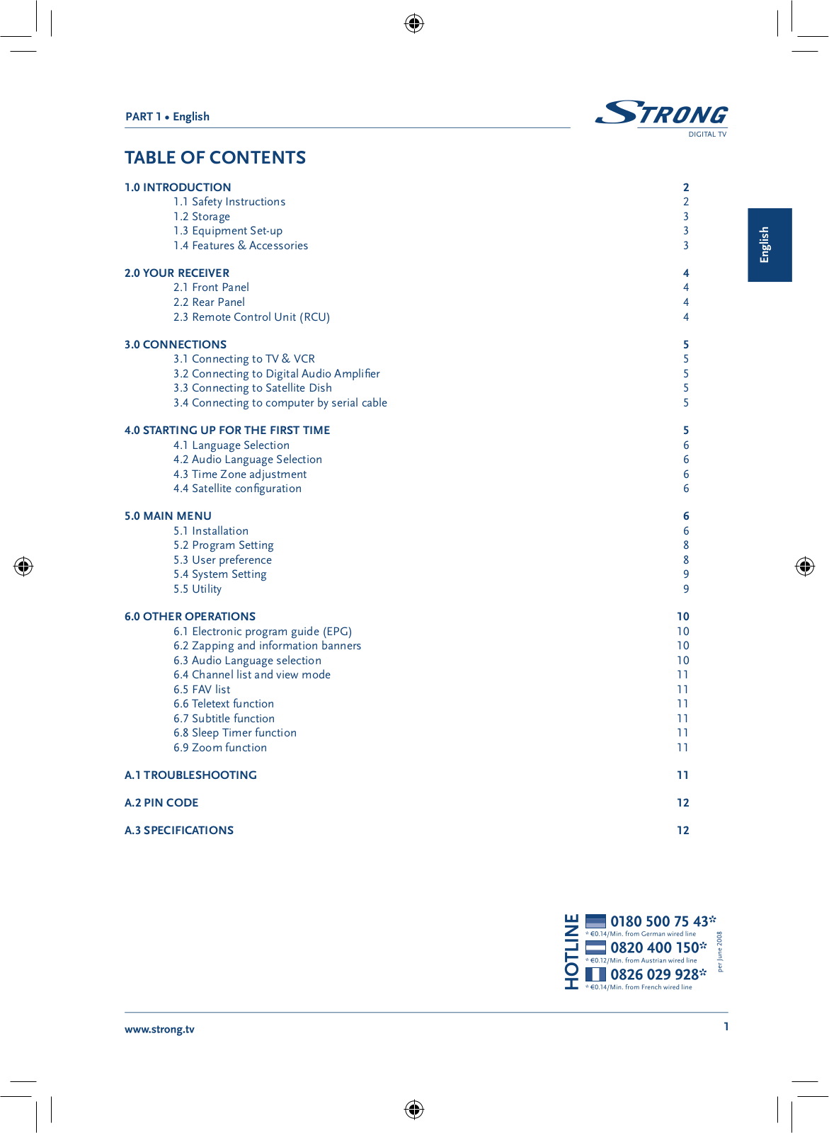 Strong SRT 6510 User Manual