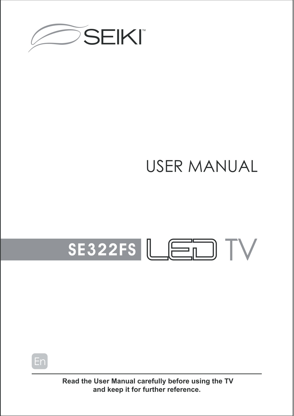 SEIKI SE322FS User Manual