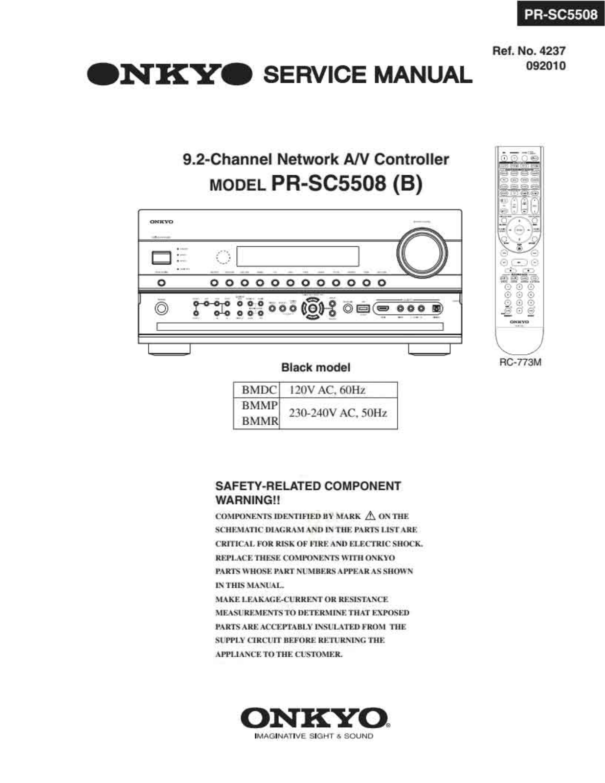 Onkyo PRSC-5508 Service Manual